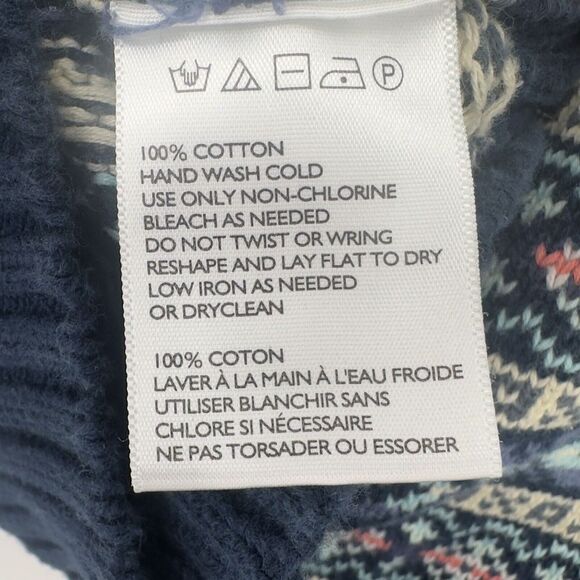 Shipmen Supply CPO Provisions Mens M Fair Isle Nordic Cotton Cosby 90’s Sweater - Picture 8 of 9